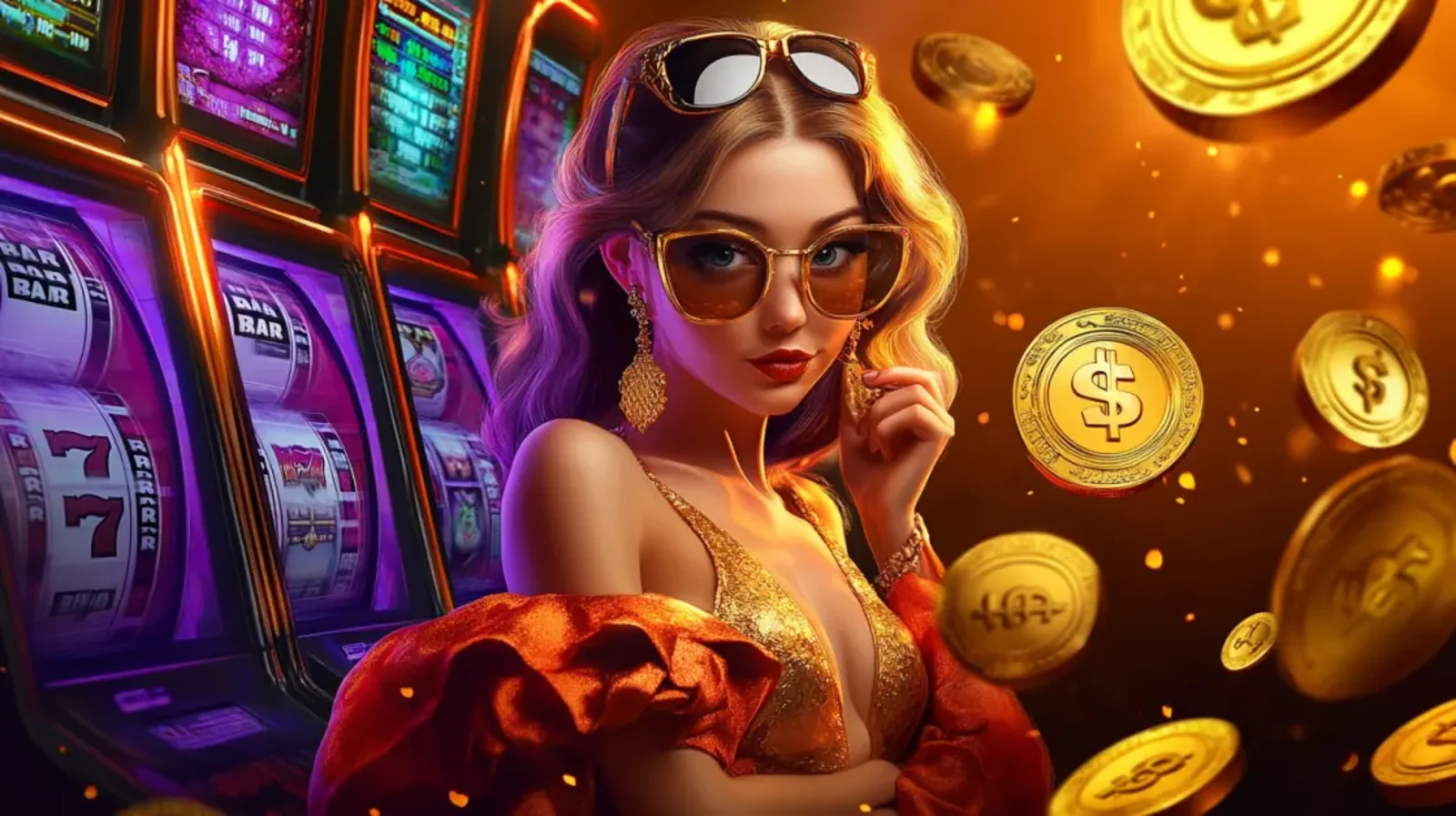 A woman stands in the center surrounded by multiple smartphones, each displaying a different screen from a sports betting application featuring various soccer players.